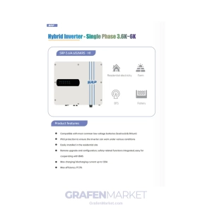 Alternative view of SRP 6 kW Monofaze Hibrit İnverter LV